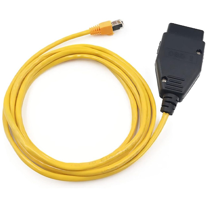 BMW ENET diagnosztikai interfész, Rqiurpn, Fxx, Gxx, I & Mini Fxx sorozathoz, BMW Gxx, 1.8m, Erős átvitel, Sárga