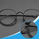 Rame ochelari barbati ovali titan pur, potrivite pentru miopie si lentile anti-lumina albastra, retro