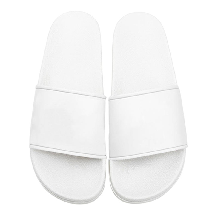 PVC чехли за баня, унисекс, бели, 38-39