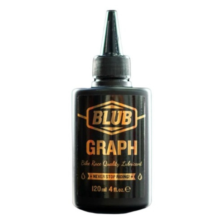 BLUB Graph Lube, lubrifiant premium lant bicicleta, cea mai avansata tehnologie cu particule de molibden, 120 ml adica 80 aplicari