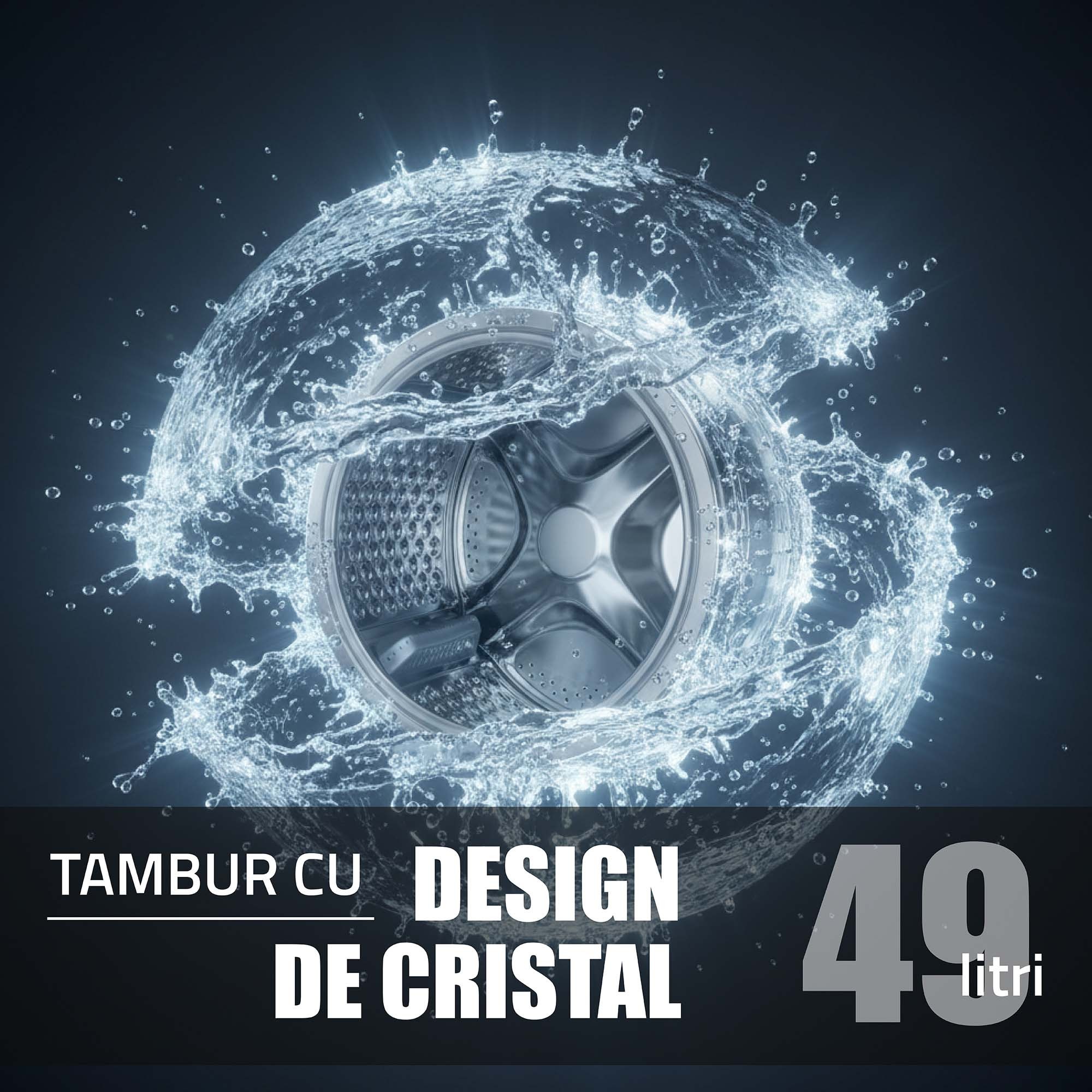 Masina de spalat rufe Samus WSEDI7148, 7 kg, Motor inverter, Display LED, 16 programe, 1400 rotatii, Clasa energetica A – 10%, Reincarcare cu rufe in timpul spalarii, Alb