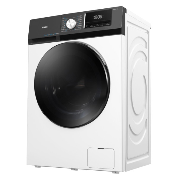 Masina de spalat rufe Samus WSEDI7148, 7 kg, Motor inverter, Display LED, 16 programe, 1400 rotatii, Clasa energetica A – 10%, Reincarcare cu rufe in timpul spalarii, Alb