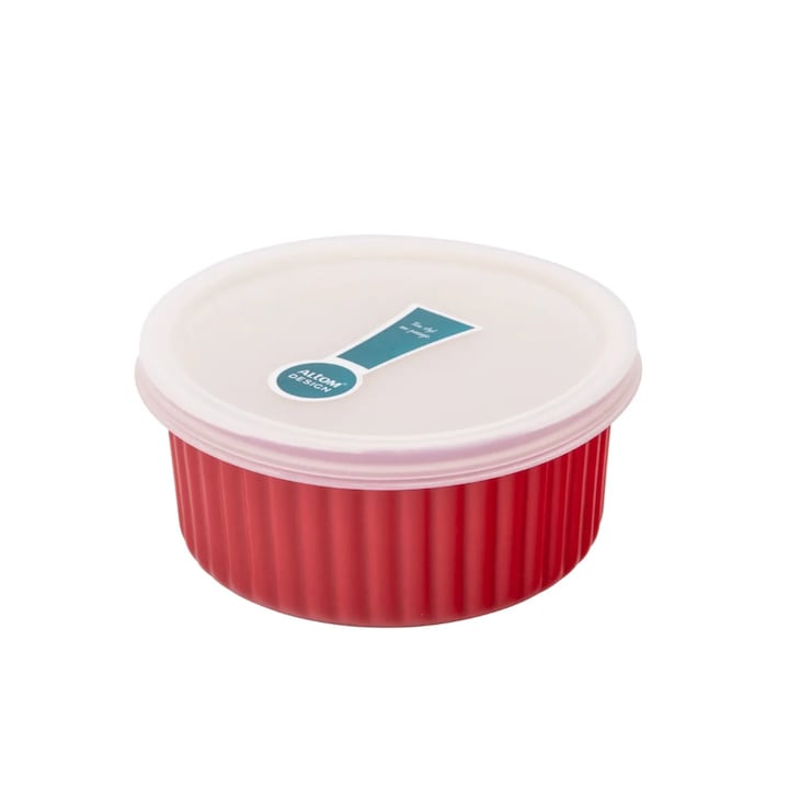 Forma Red Chili, ceramica, rosu cu capac, 12.5 x 6 cm, 370 ml