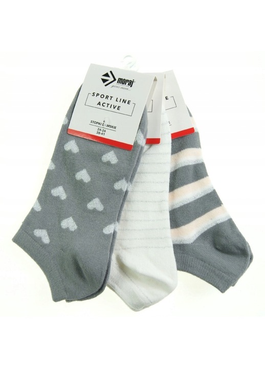 Sosete dama MORAJ set 3 perechi, mix culori, 35-38