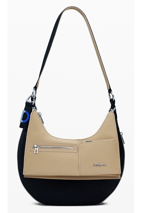 Női fekete táska 25WAXP49, Fekete/Bézs, One-Size