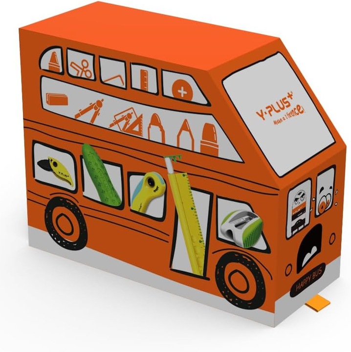 Organizator birou Happy Bus - 27 articole incluse - Y-Plus