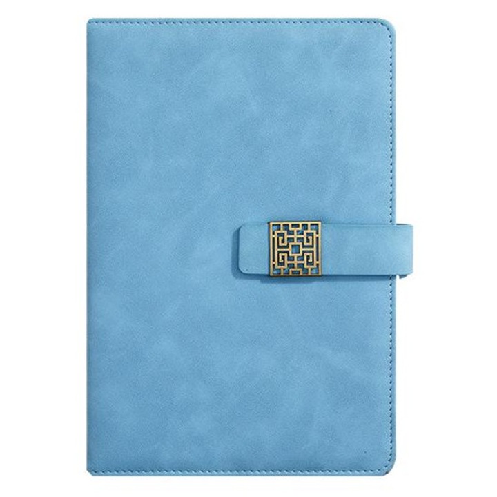 Тетрадка Notekisskai, A5, на редове, 21.5x14.5см, 200 страници, с химикал, син