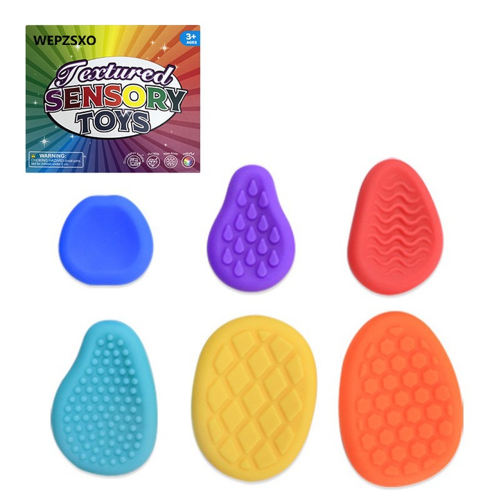 6 db WEPZSXO stresszoldó szenzoros játék készlet, gyermekeknek és felnőtteknek, többszínű