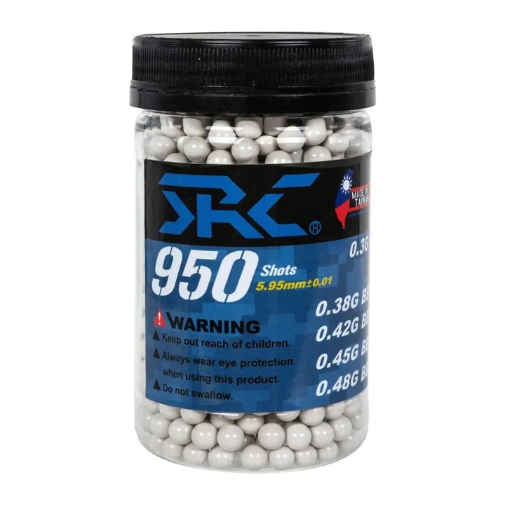 Bile Airsoft SRC 0.40g 950buc la sticla White