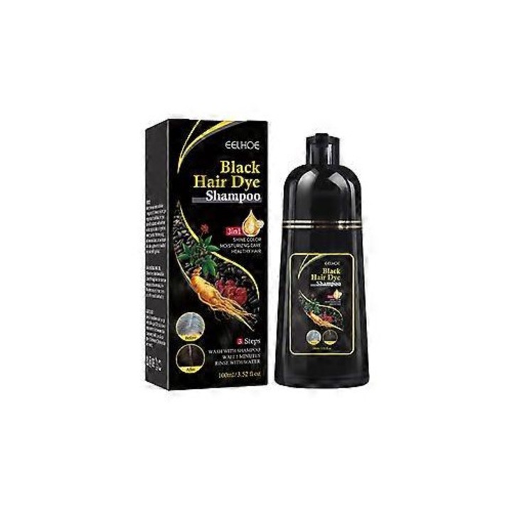 Sampon de par 100ml, vopsea neagra pentru par, pentru barbati si femei
