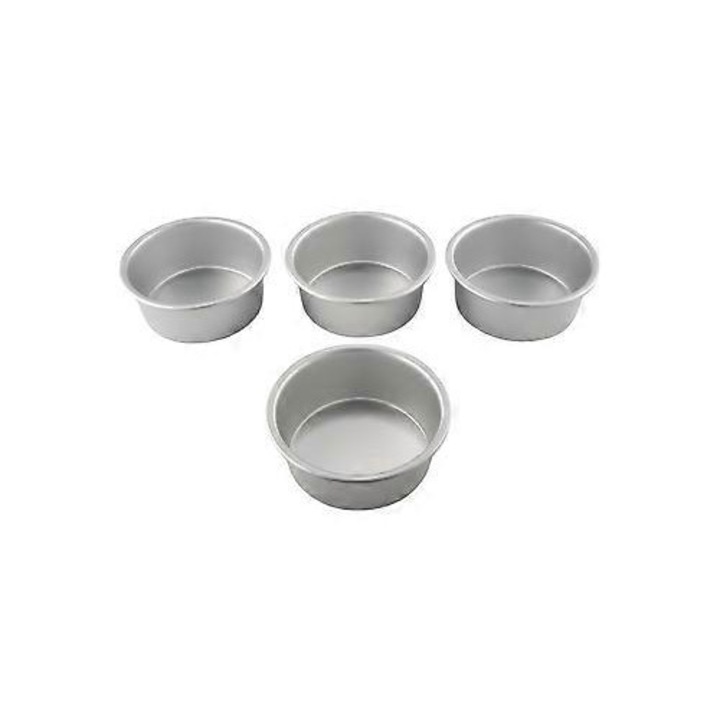 4 db 10 cm átmérőjű kerek sütőlap készlet süteményekhez