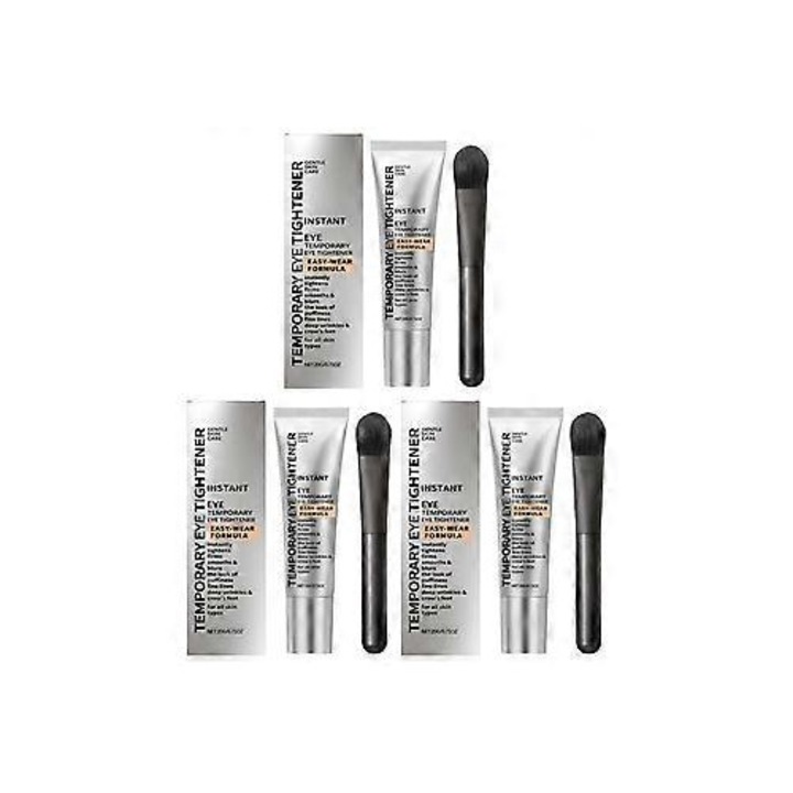 Ideiglenes szemkörnyékápoló krémkészlet ecsettel, csökkenti a sötét karikákat, a puffadtságot és a ráncokat, 30ml