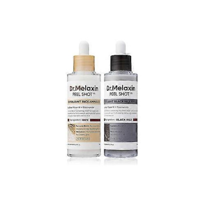 Set 2 Masti Exfoliante Glow cu Ampoule din Orez