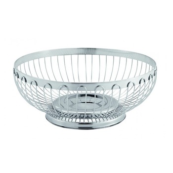 Cos inox pentru paine sau fructe, diametru 21 cm Cos inox pentru paine sau fructe, diametru 21 cm
