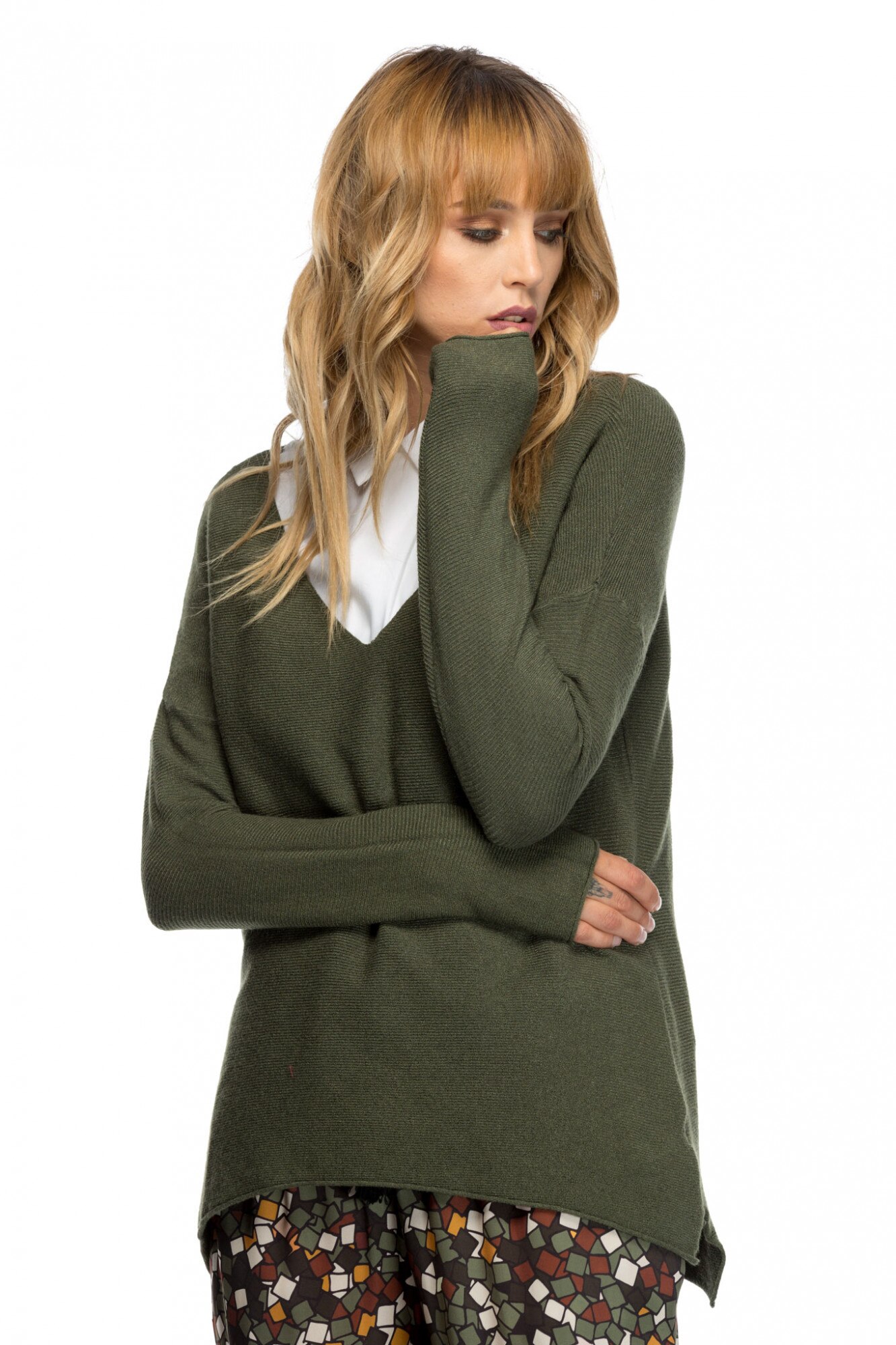 Bluza Verino, CuAnna, Marime Universala, Verde, One Size