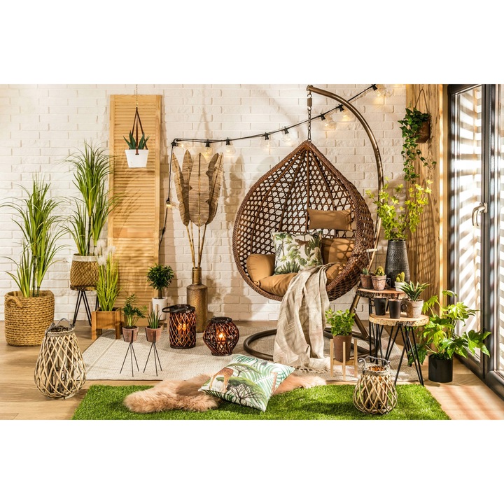 Gazon Artificial, elSimone, 400 x 600 cm, Verde, Par Lung, Rezistenta La Radiatii UV, Extern, Sub Piscina Din Gradina, Dreptunghi, Neted, Certificat Oeko-Tex, Polipropilena