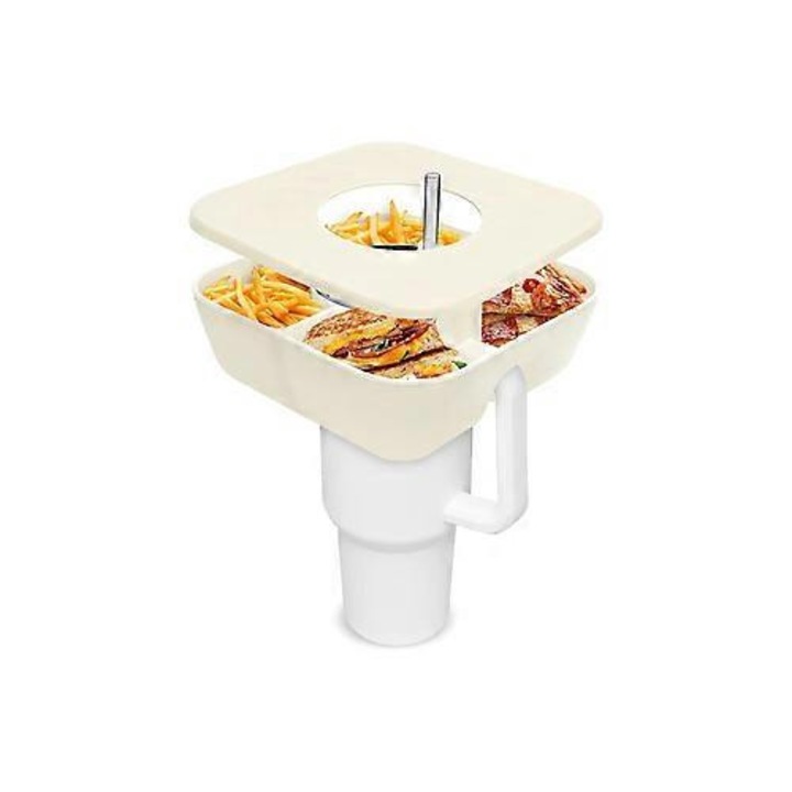 Bol pentru gustari cu capac, set reutilizabil, pentru Stanley Cup