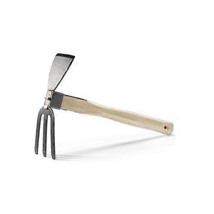 Kerti lapát, kerti szerszámok, fa nyél, talajlazításhoz és gyomláláshoz