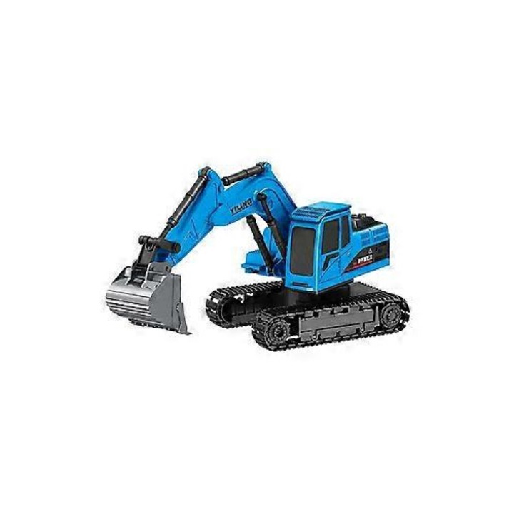 RC kotrógép 2.4GHz 6 csatornás, ötvözetből és műanyagból készült játék, építőipari felszerelés készlet