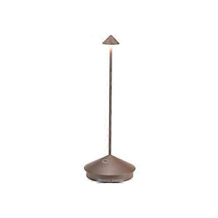 LED подова лампа Zafferano Pina Pro, димируема, IP54 защита, цвят Corten, В29 см