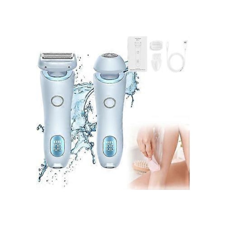 Електрически епилатор за бикини, водоустойчив IPX7, за мокро и сухо ползване, с презареждаща се конструкция