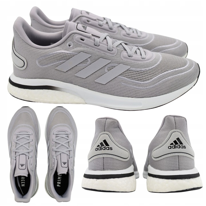 Pantofi Sport Barbati, Adidas, FV6027, Culoare Gri, Pentru Alergare, Aderenta Excelenta, Amortizare, Confortabili, Continental™, Marimea 46 2/3