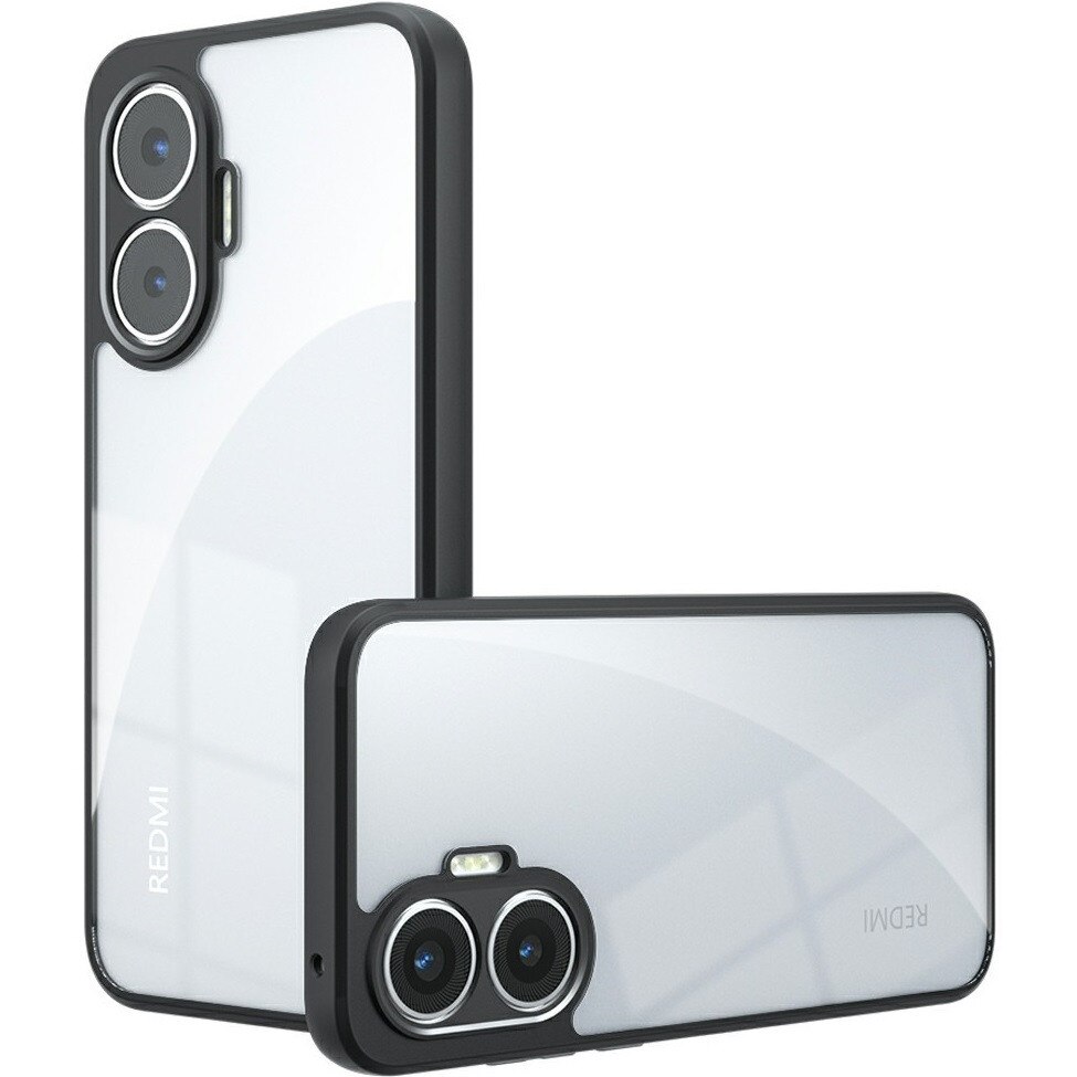 Etui hibrid pentru Xiaomi Poco F7 5G, XGSM, transparent, poliweglan + TPU, protectie ecran si camera