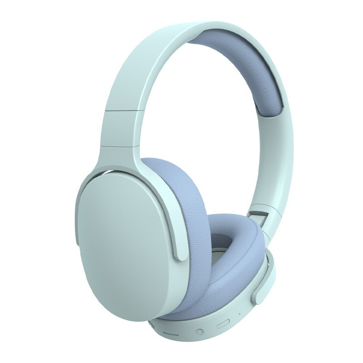 HERUSI Bluetooth 5.1 vezeték nélküli fejhallgató, zajcsökkentés, piros, állítható