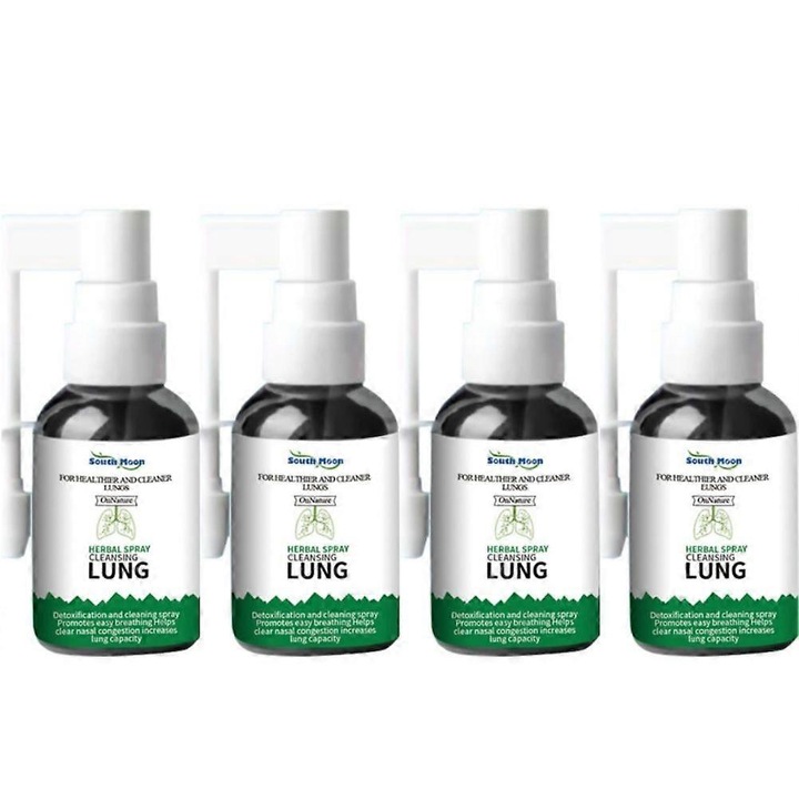 Spray oral pentru descongestionare South Moon, 4 bucati, pentru rinita alergica si disconfort respirator, 9.5x2.7x2.7cm