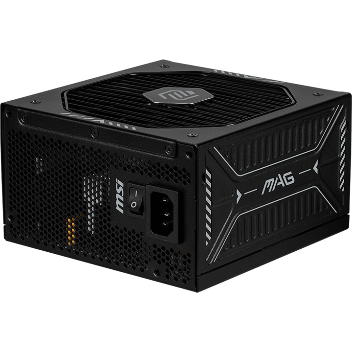MSI MAG A850GLS tápegység, 850 W, ATX, 80+ Gold, PCIe 5.1, Full moduláris, Fekete