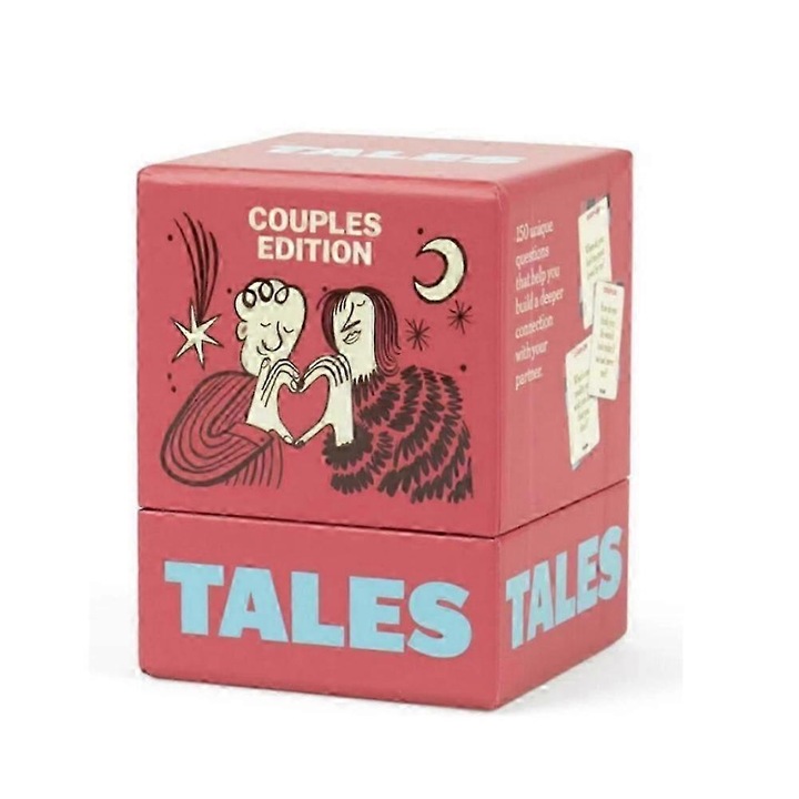 Set de carti de conversatie pentru cupluri, 150 carti, design portabil