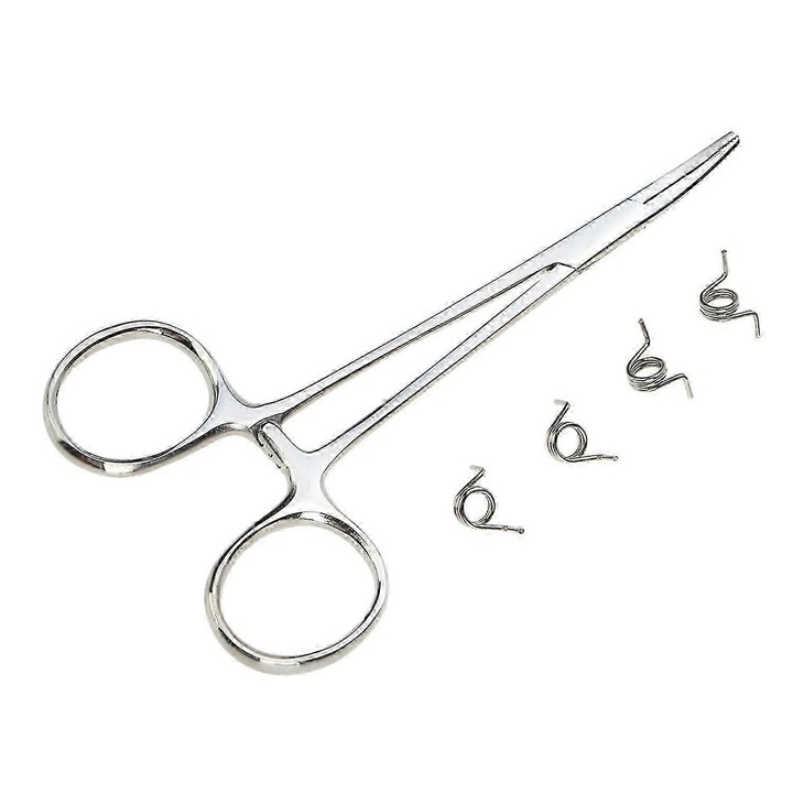 Комплект клещи за пружини за автомобилни ключалки, 5 броя, неръждаема стомана, за Mercedes Benz C Class 2000-2007, E Class 2002-2009, CLK 2002-2009