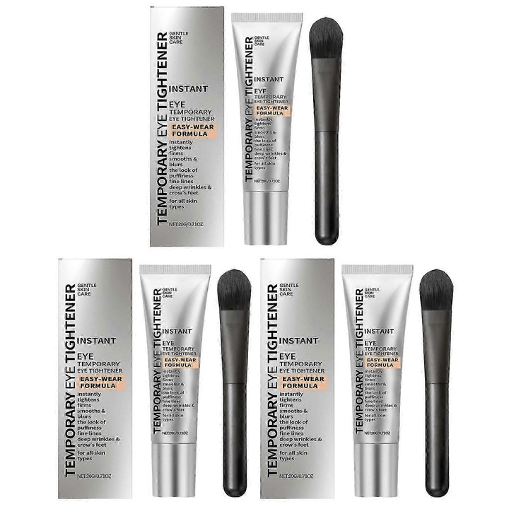 3 darab öregedésgátló szemkörnyékápoló krém, ráncok, sötét karikák és puffadtság ellen, 3 x 20 g