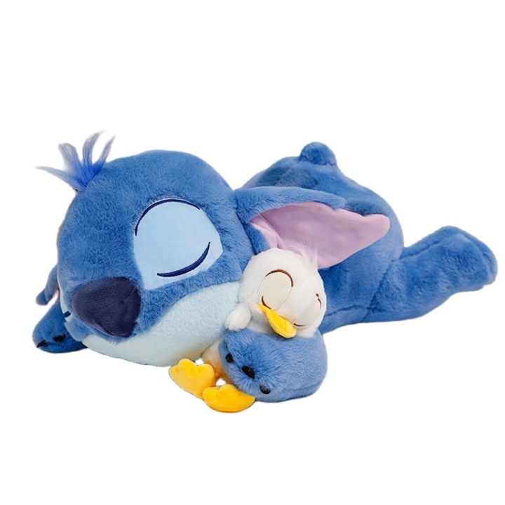 Плюшена играчка Лило и Стич, 40 см, за деца 3+, Мек и удобен плюш, AjieQaQ, Син