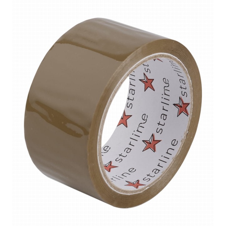 Banda adeziva Starline, 48x60mm, acrilica, maro, set