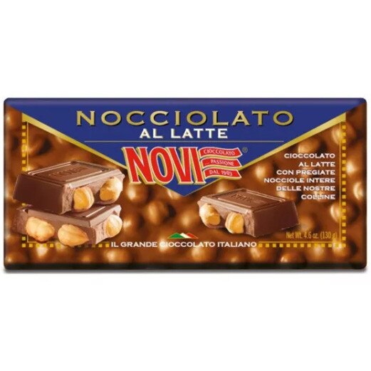 Ciocolata cu lapte extrafina cu alune intregi 130 g