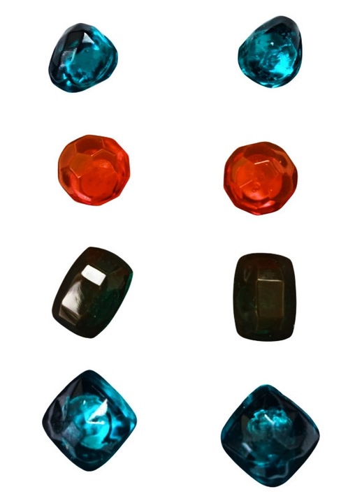 Set cercei realizati manual, multicolor, 4 perechi