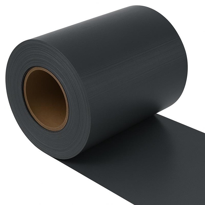 Banda opacizare gard, PROCART, 19 cm x 35 metri, PVC, 450 g/mp, gri antracit