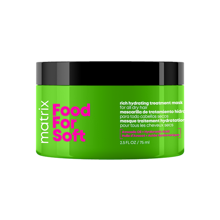 Masca profesionala Matrix Food for Soft cu ulei de avocado si acid hialuronic, pentru par foarte uscat, 75 ml