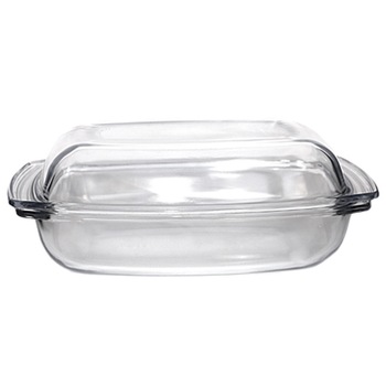 Vas yena dreptunghiular cu capac sticla termorezistenta WOL 4,1l 340x225x89mm Vas yena dreptunghiular cu capac sticla termorezistenta WOL 4,1l 340x225x89mm