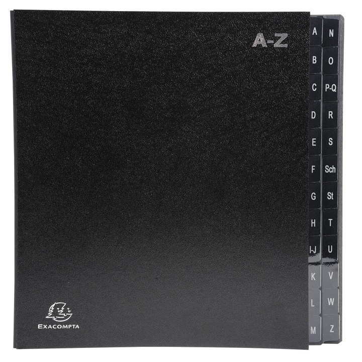 Mapa Semnaturi A-z Neagra Exacompta