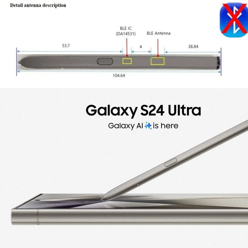 Stylus Pen S pen pentru telefon, compatibil cu Samsung Galaxy S24