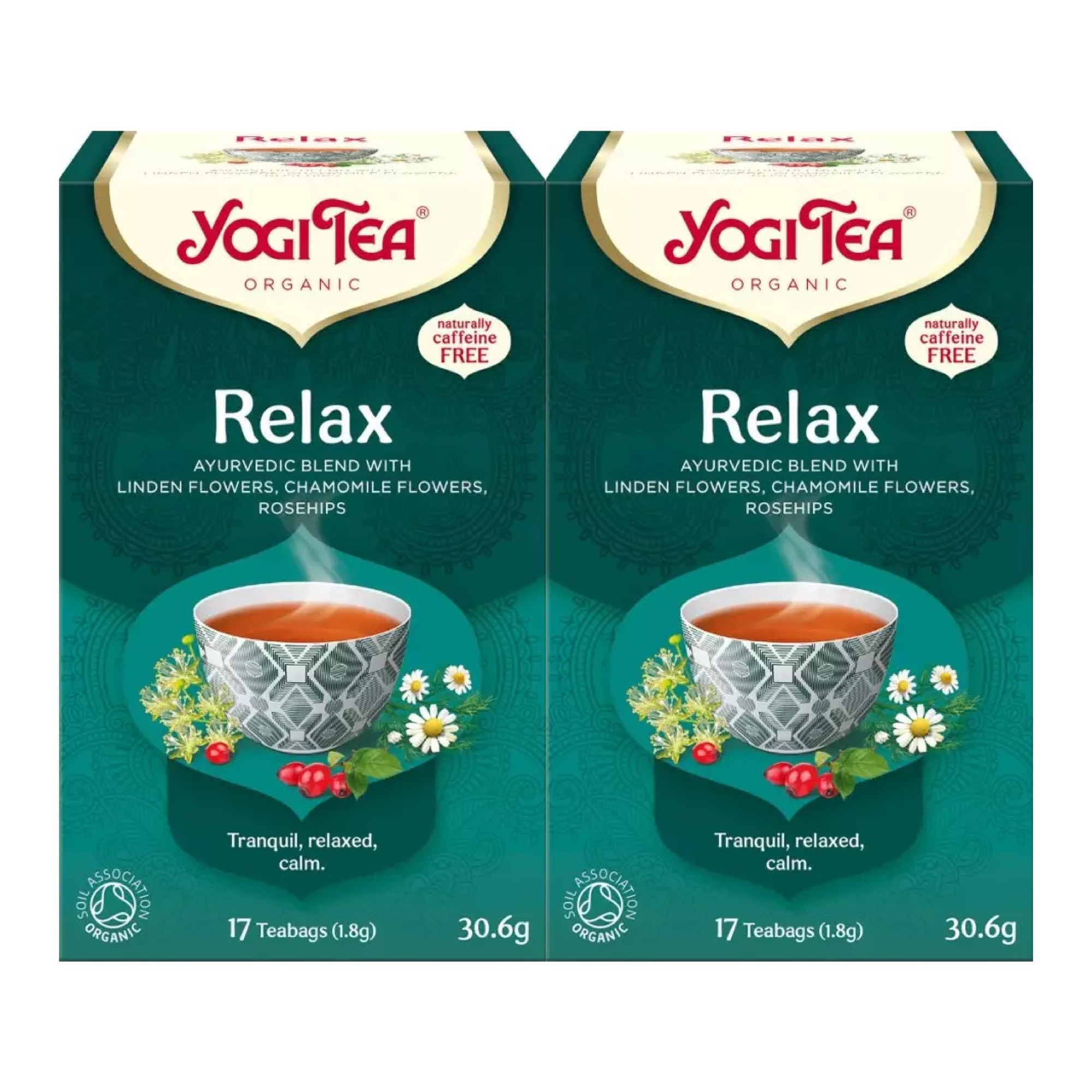 Set 2 x Ceai bio Calmant,Yogi Tea, 17 plicuri, 30.6 g