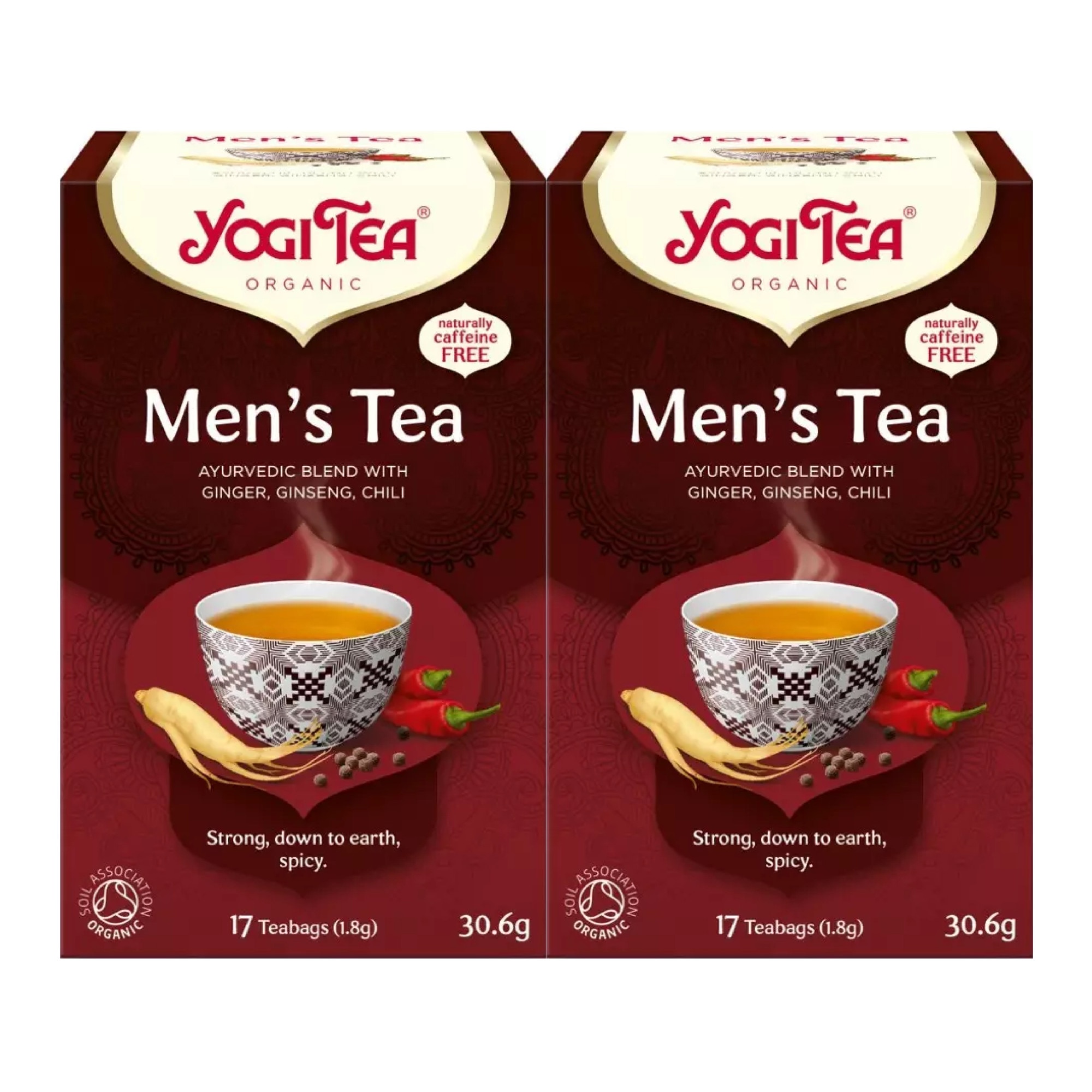 Set 2 x Ceai bio pentru Barbati, Yogi Tea, 17 plicuri, 30.6 g