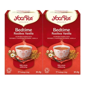Set 2 x Ceai bio de Seara cu rooibos si vanilie,Yogi Tea, 17 plicuri, 30.6 g