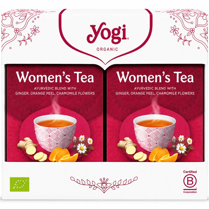 Set 2 x Ceai bio pentru Femei, Yogi Tea, 17 plicuri, 30.6 g