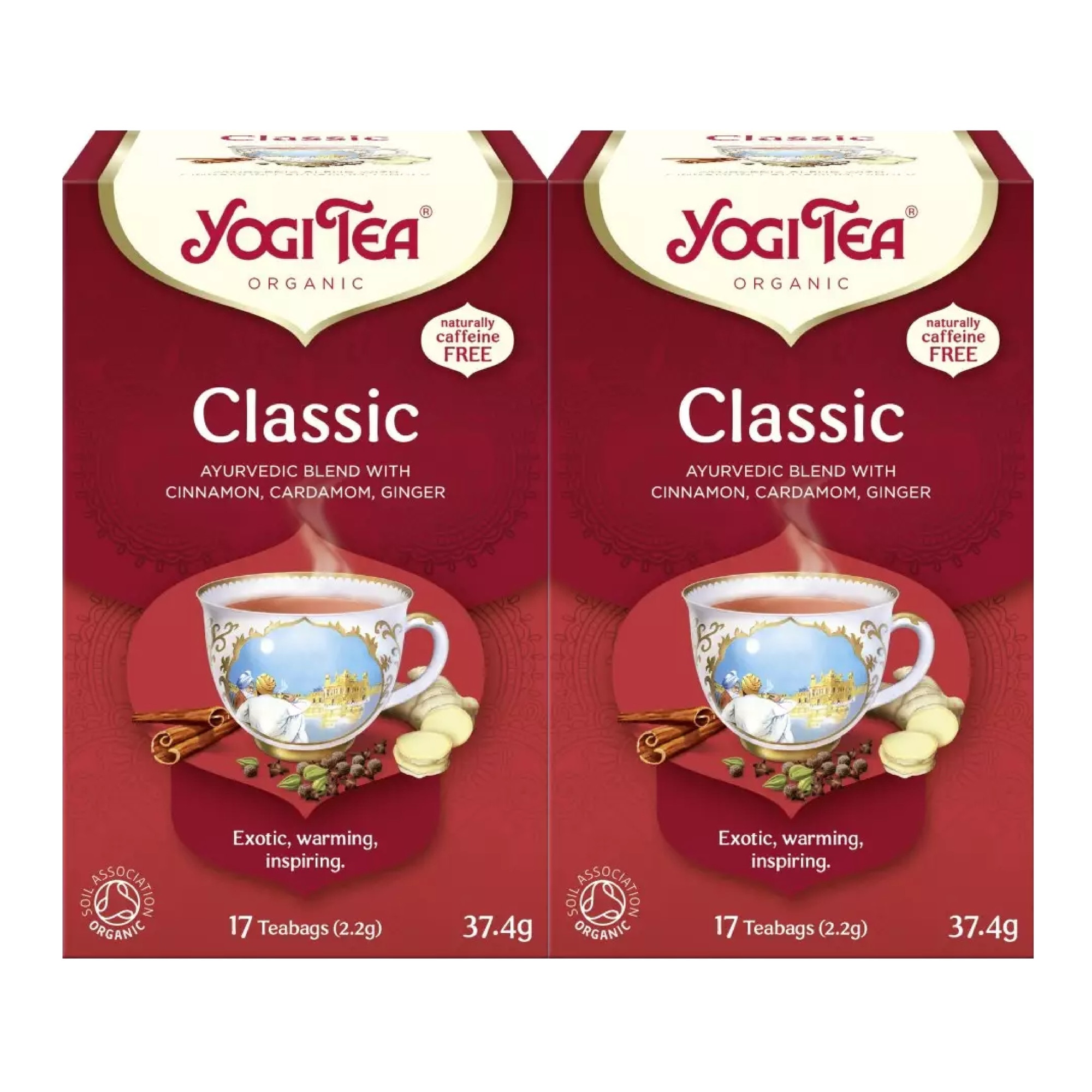 Set 2 x Ceai bio Classic, Yogi Tea, 17 plicuri, 37.4 g