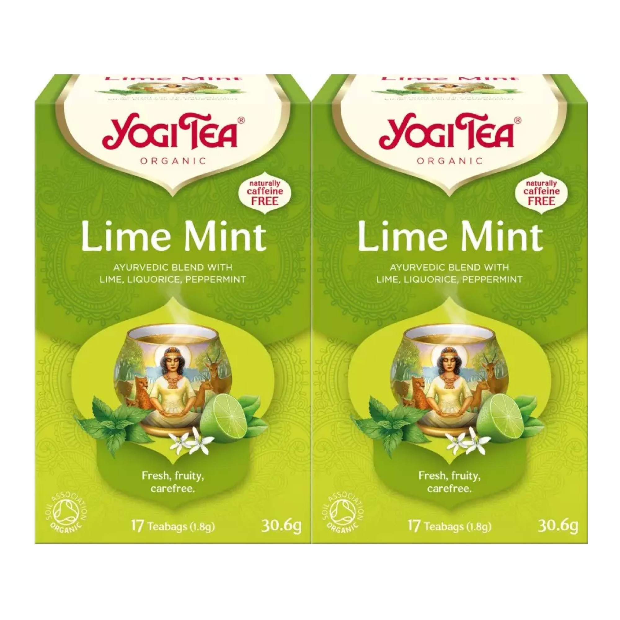 Set 2 x Ceai bio Lamaie si Menta, Yogi Tea, 17 plicuri, 30.6 g
