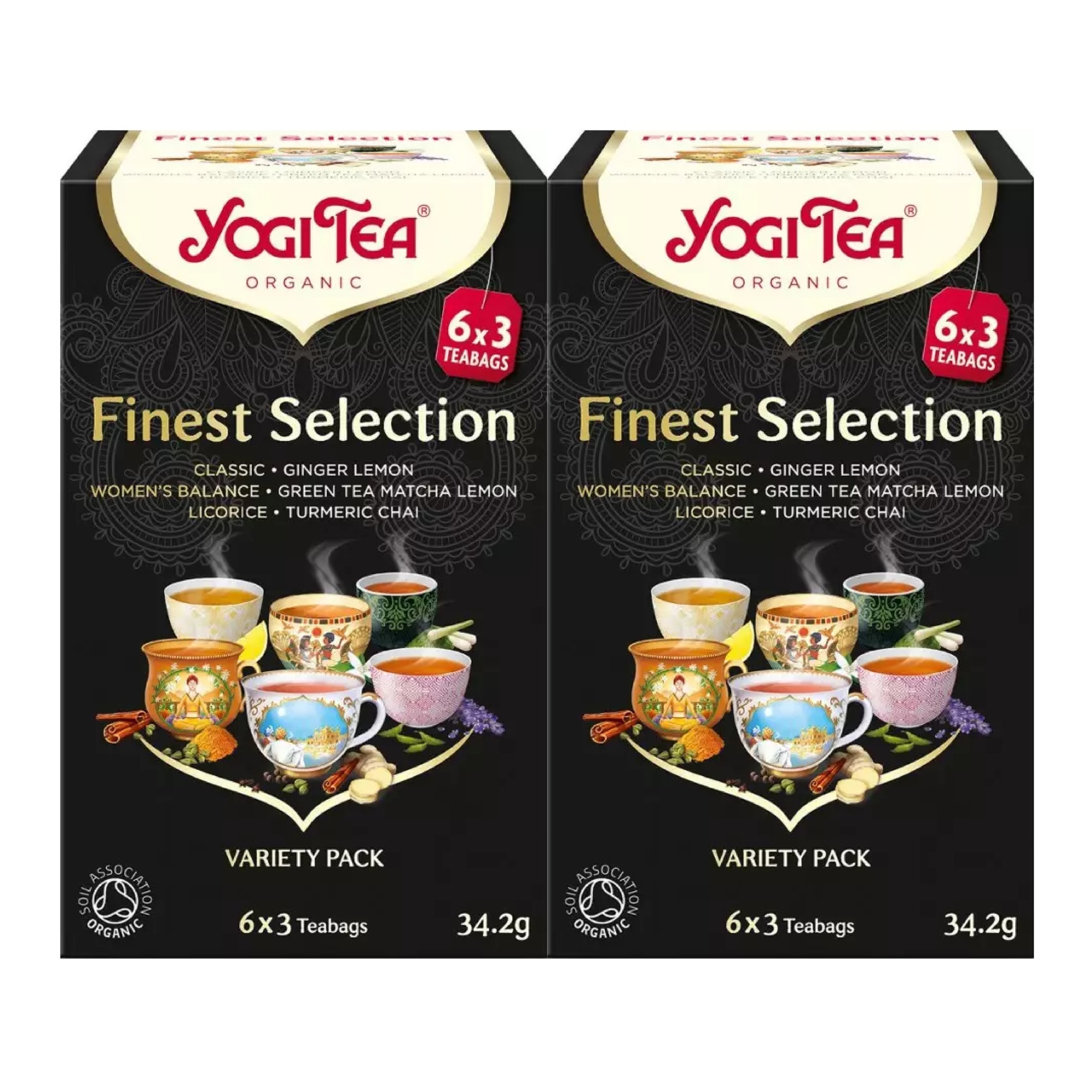 Set 2 x Selectie de ceaiuri bio Finest Selection, Yogi Tea, 34.2 g