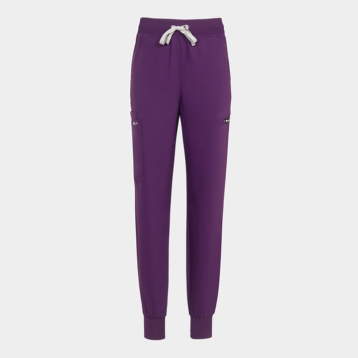 Pantaloni medicali de damă AURELIA Jogger, culoare Eggplant, mărimea M